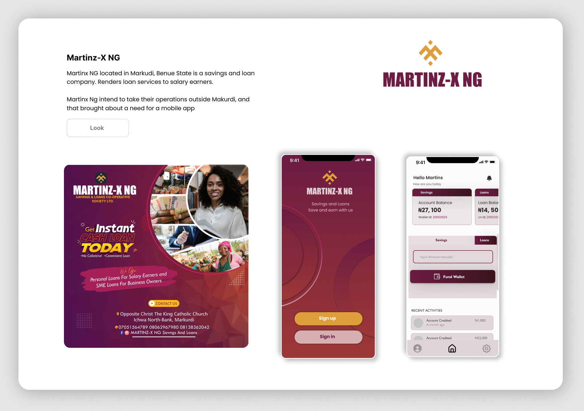Martinez Loan App UI