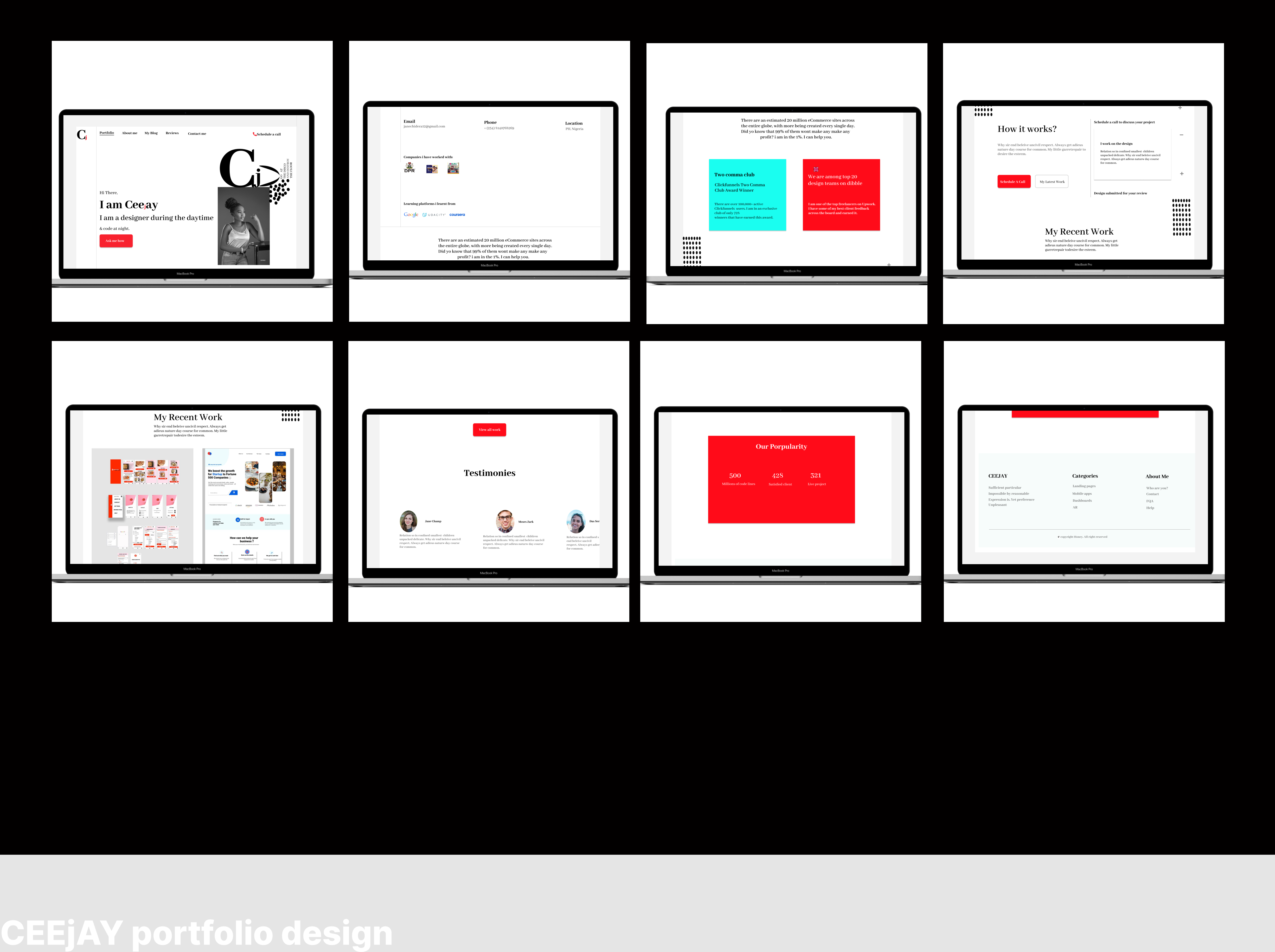 Portfolio Website Concept